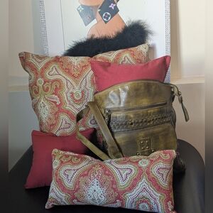 Purse Pillows Decorative Custom Handmade Set Of 4  Pillows